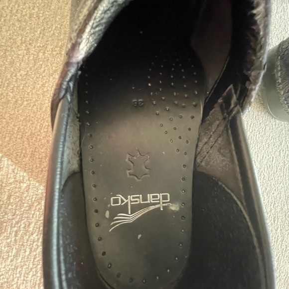 Dansko Blue Patterned Clogs - Picture 2 of 5